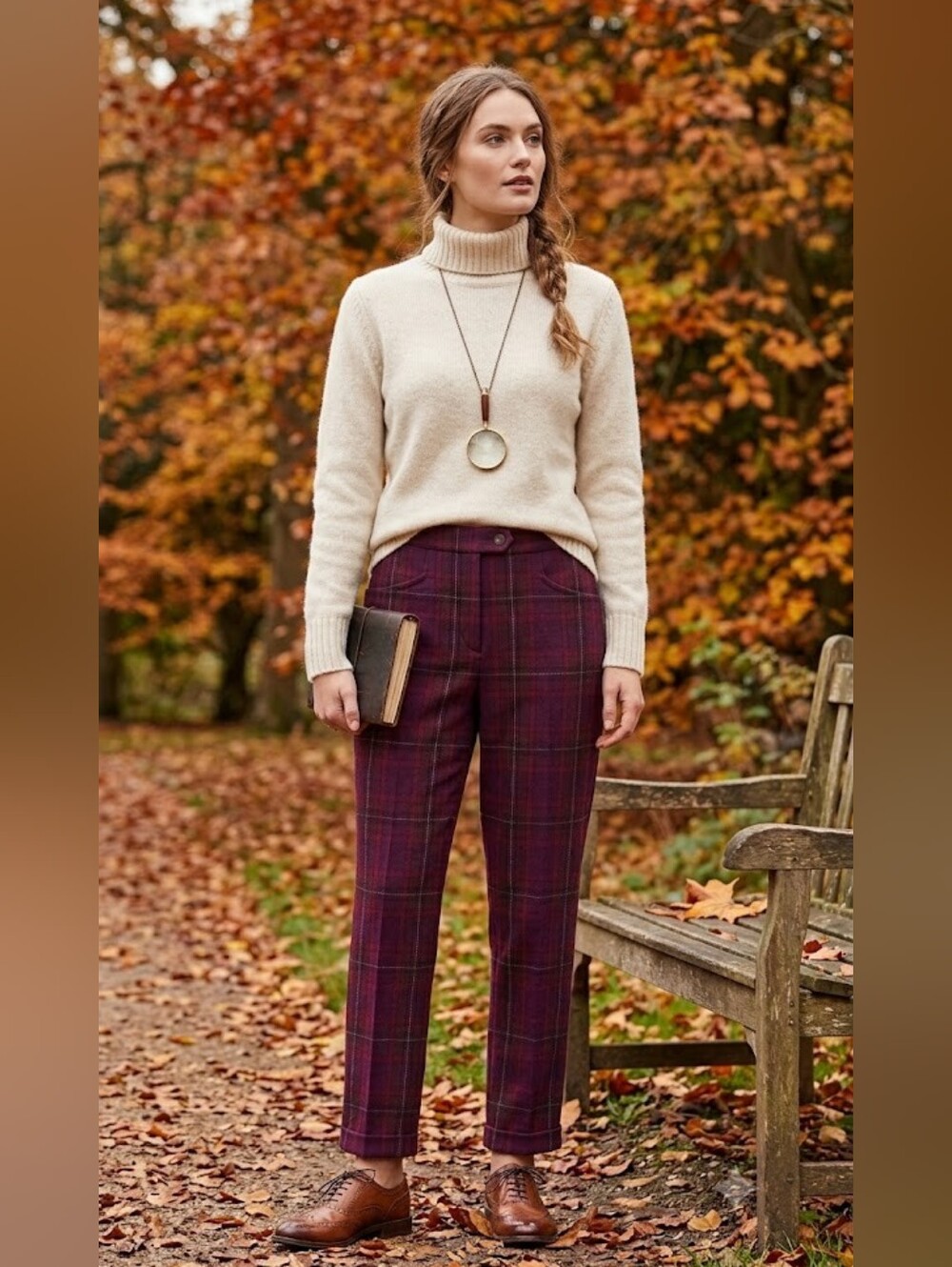 Rag & Bone Daphne Plaid trousers Dark Academia Fall Designer